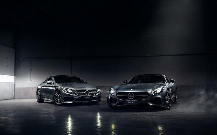 graue Mercedes-Benz Autos, Mercedes-Benz, Deutsche, Autos, AMG, Smoke, S-Klasse, Automotive, HD-Hintergrundbild