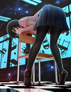 Monogatari-Serie, Anime Girls, Oshino Ougi, HD-Hintergrundbild HD wallpaper