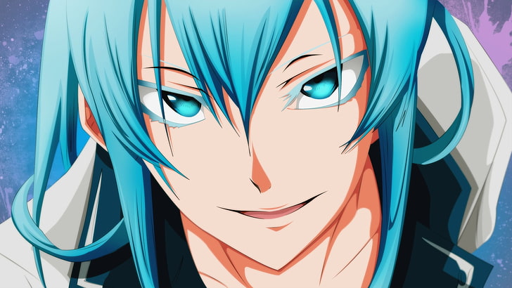 синя коса мъжки аниме герой цифров тапет, Esdeath, Akame ga Kill !, синя коса, сини очи, аниме момичета, лед, HD тапет
