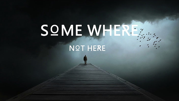 Some Where Not Here cover, thinking, HD wallpaper