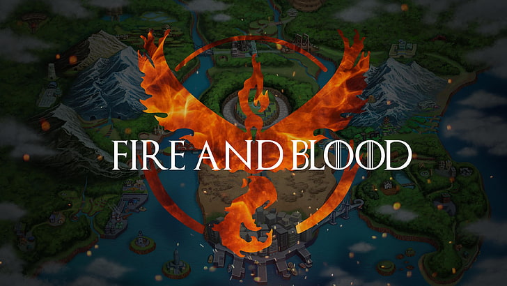 ورق حائط رقمي Fire and Blood ، Pokémon ، Pokemon Go ، Team Valor، خلفية HD