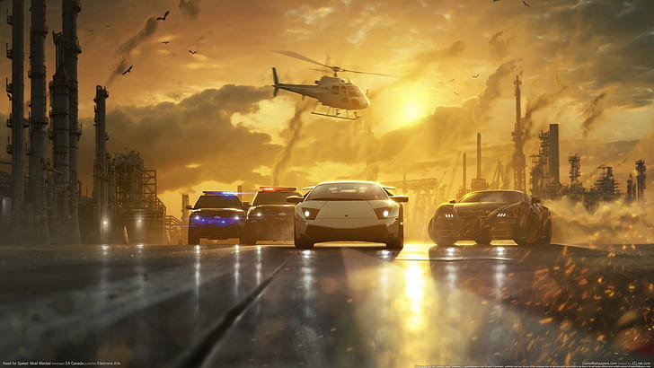 Need for Speed: Most Wanted game wide, NFS, Most, Wanted, Game, Wide, HD wallpaper