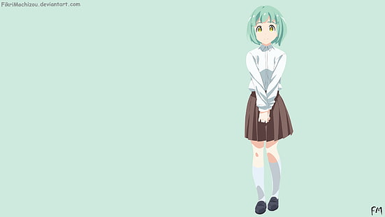 Деми-чан ва Катаритаи, аниме девушки, Кусакабе Юки, HD обои HD wallpaper