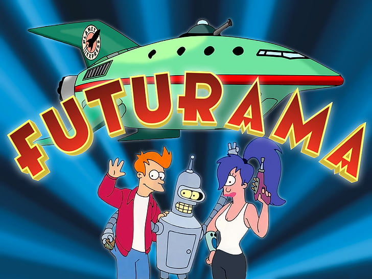 Futurama, Bender (Futurama), Fry (Futurama), Leela (Futurama), HD papel de parede