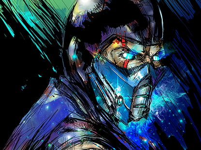 Subzero von Mortal Kombat, art, mortal kombat, Sub-Zero, HD-Hintergrundbild HD wallpaper