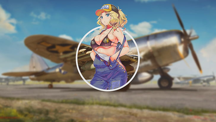 Girls und Panzer, anime, anime girls, Kay (Girls und Panzer), HD wallpaper