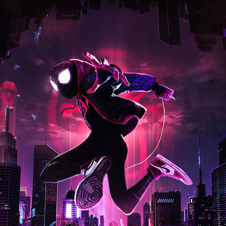 Spider-Man: Into the Spider-Verse, Фен изкуство, HD, HD тапет