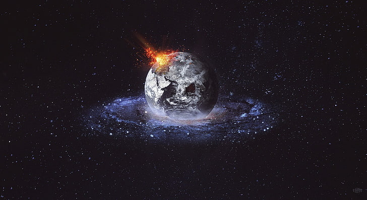 ภาพประกอบดวงจันทร์สันทรายศิลปะอวกาศดาวเคราะห์อวกาศศิลปะดิจิทัล, วอลล์เปเปอร์ HD