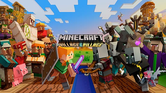 Minecraft, плакати за игри, HD тапет HD wallpaper