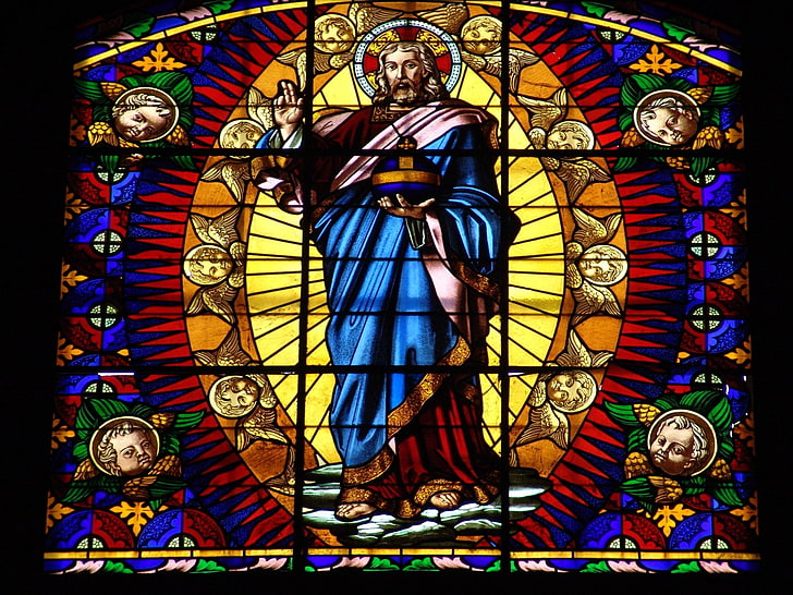 Photography, Stained Glass, Colorful, Colors, Religion, Religious, Window, HD wallpaper