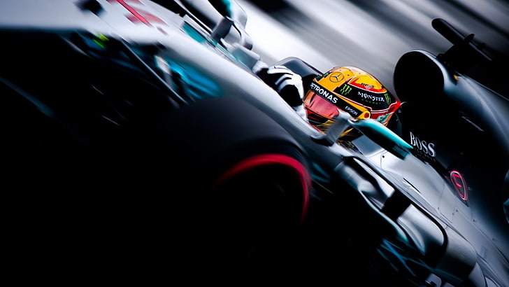 rato de jogo com fio preto e vermelho, Lewis Hamilton, Fórmula 1, corrida, esporte, esportes, carros de corrida, veículo, carro, Mercedes F1, HD papel de parede
