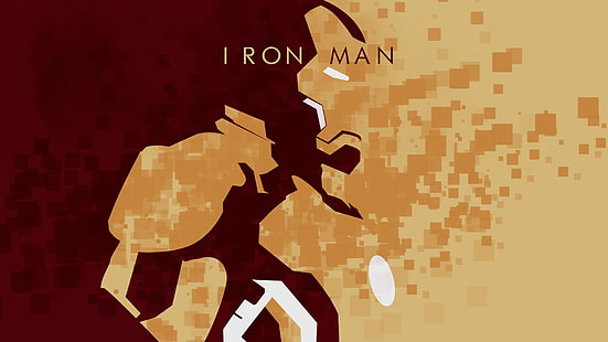 アイアンマンのイラスト、アイアンマン、トニー・スターク、ヒーロー、スーパーヒーロー、 HDデスクトップの壁紙 HD wallpaper