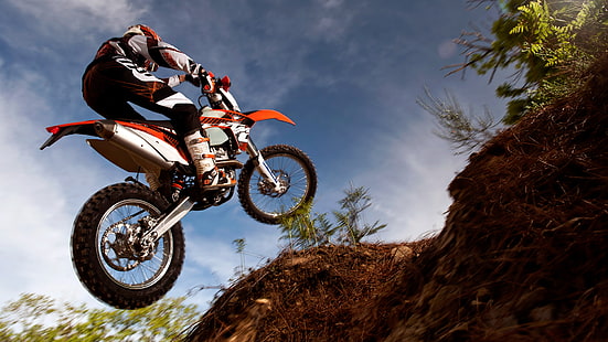 KTM, Motorcykel, Stunt, ktm, motorcykel, stunt, HD tapet HD wallpaper