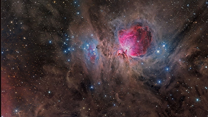 NASA, galassia, stelle, cielo, nebulosa, pianeta, nebulosa di Orione, Messier 42, Sfondo HD