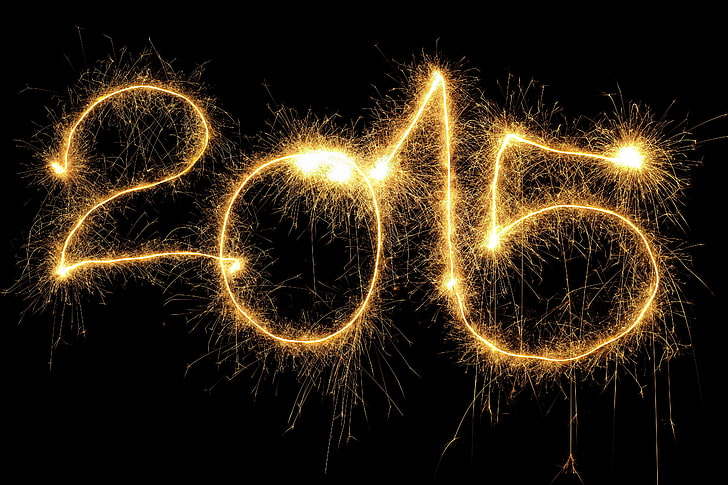 2015 fireworks display, New Year, golden, fireworks, Happy, 2015, HD wallpaper