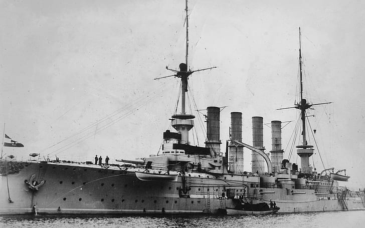 سفن حربية ، البحرية الألمانية ، كروزر ، SMS Roon ، سفينة حربية، خلفية HD
