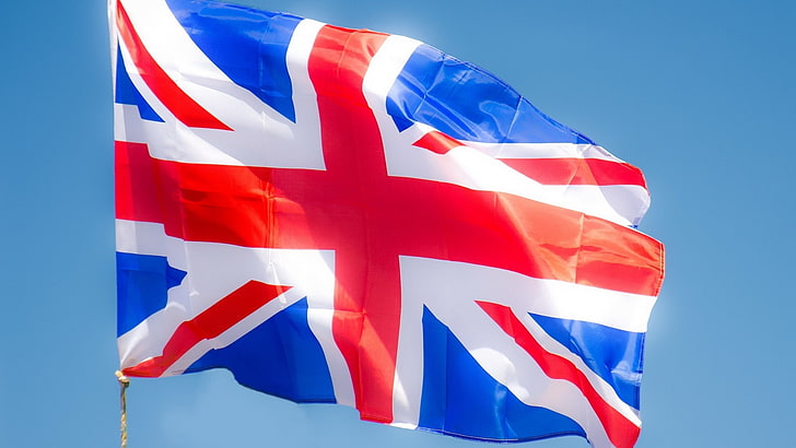 the sky, light, the wind, Wallpaper, England, flag, UK, HD wallpaper