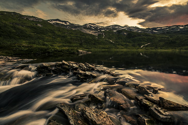 Wasser, Natur, See, Berge, Reflexion, Landschaft, HD-Hintergrundbild