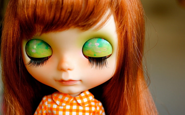 close up, dolls, redheads, toys, HD wallpaper