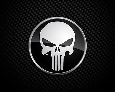 The Punisher logo, Comics, Punisher, Fond d'écran HD HD wallpaper