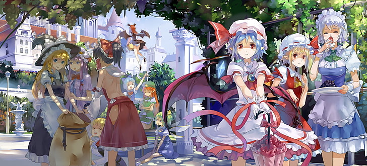 Anime Mädchen, Pixiv, Touhou, Izayoi Sakuya, HD-Hintergrundbild