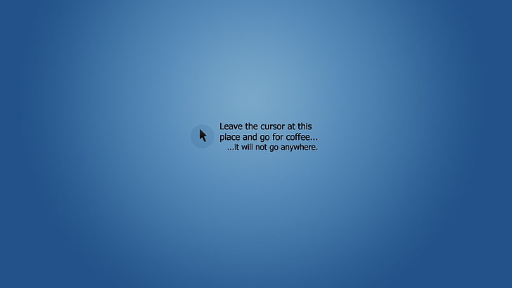 schwarzer Text auf blauem Hintergrund, Minimalismus, Spaß, digitale Kunst, Grafik, blauer Hintergrund, einfacher Hintergrund, HD-Hintergrundbild