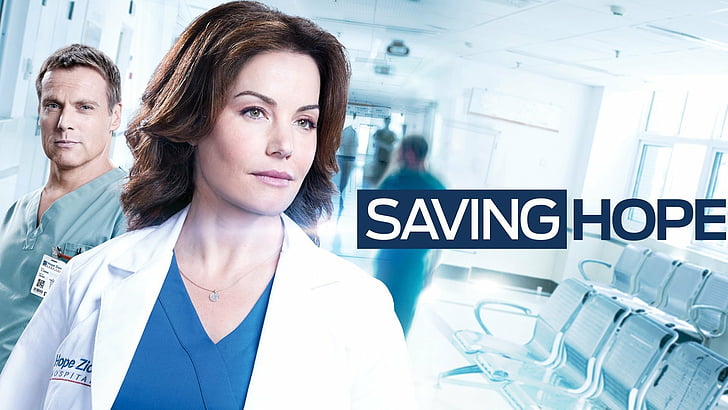TV-show, Saving Hope, Erica Durance, Michael Shanks, HD tapet