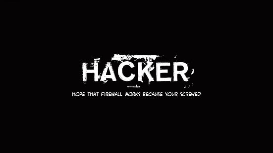 Papel de parede de hacker, gramática ruim, tipografia, hacking, minimalismo, HD papel de parede HD wallpaper