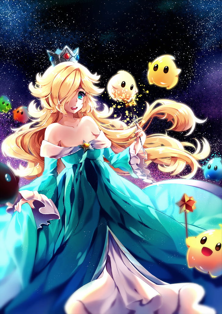 Mario Bros., Prinzessin Rosalina, Prinzessin Daisy, Prinzessin Peach, HD-Hintergrundbild, Handy-Hintergrundbild