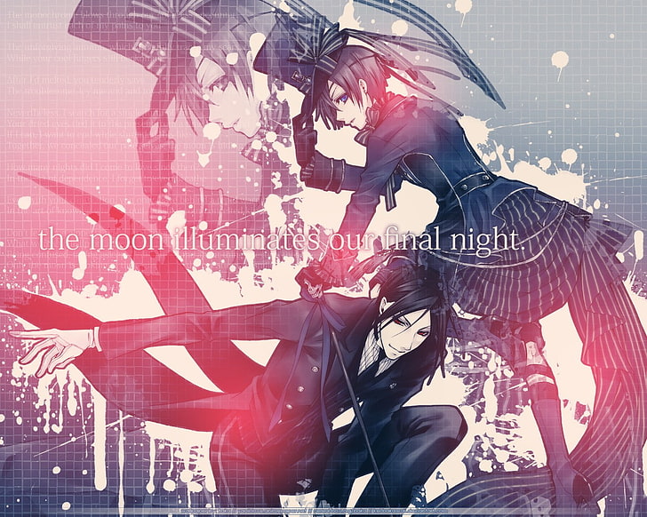 Schwarzer Butler, Anime, Kuroshitsuji, Ciel Phantomhive, HD-Hintergrundbild