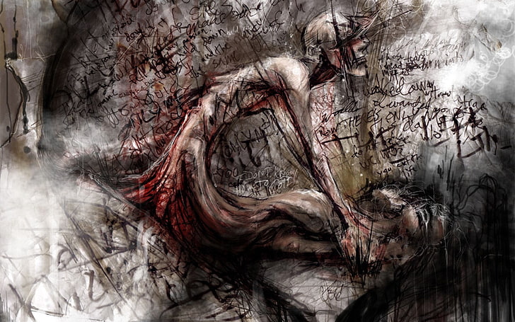 darah, gelap, kematian, horor, Wallpaper HD