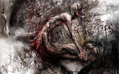 Blut, Dunkelheit, Tod, Entsetzen, HD-Hintergrundbild HD wallpaper
