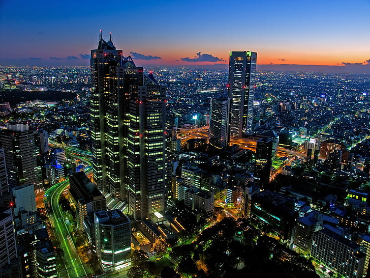 รูปภาพของโตเกียวญี่ปุ่นเมืองอะนิเมะโตเกียวโตเกียวเมืองญี่ปุ่น, วอลล์เปเปอร์ HD