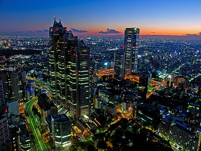 imagens de Tóquio, japão Anime City, tokyo, tokyo Japan City, HD papel de parede HD wallpaper