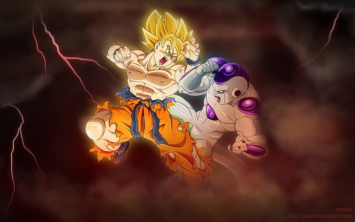 Son Goku frieza dragon ball z 1680x1050 Anime Dragonball HD Art, Son Goku, Frieza, Tapety HD