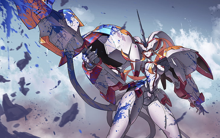 Darling in the Franxx character, Darling in the FranXX, Strelizia (DARLING in the FRANXX), anime, HD wallpaper