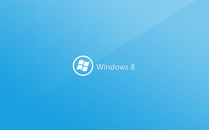 Синие глянцевые окна, синий, бренд и логотип, HD обои