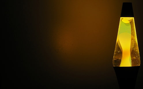 ثلاجة باب واحد أسود ورمادي ، مصباح حمم ، متوهج ، أضواء ، بسيط ، صورة ظلية ، مصباح، خلفية HD HD wallpaper
