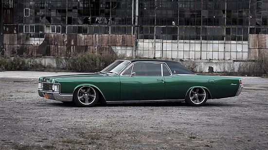 grön och svart klassisk coupe, bil, tuning, Chevrolet, klassisk bil, HD tapet HD wallpaper