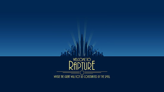 Selamat datang di wallpaper Rapture, BioShock, Rapture, video game, karya seni, laut, kota, Wallpaper HD HD wallpaper