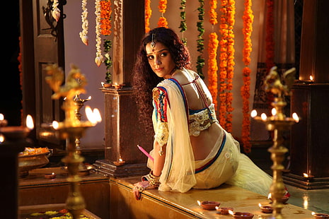 актриса, баджай, индийская, пиа, сари, HD обои HD wallpaper