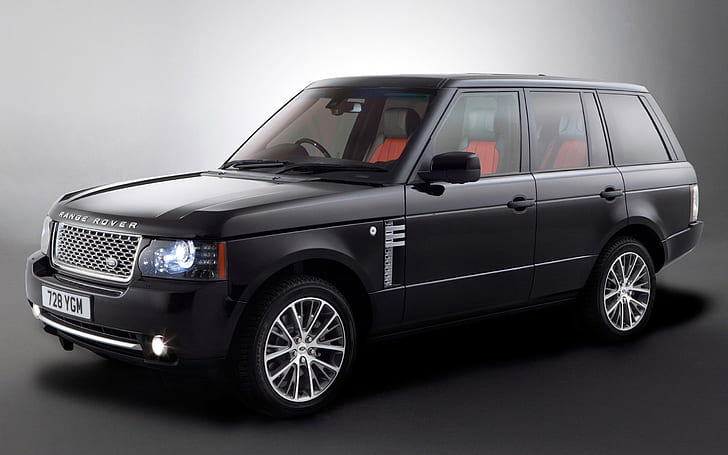 Range Rover Автобиография Черный, HD обои