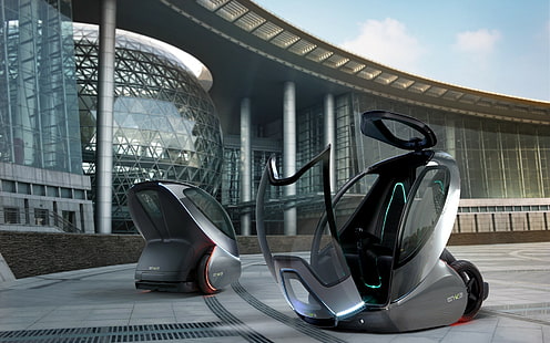 GM EN V Concept Future Автомобиль, концепт, будущее, HD обои HD wallpaper