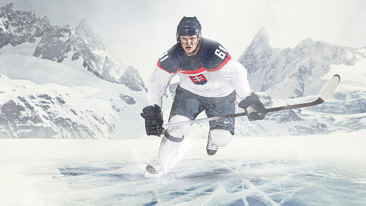 ice, Milan Bartovič, player, Slovakia, Hockey, HD wallpaper