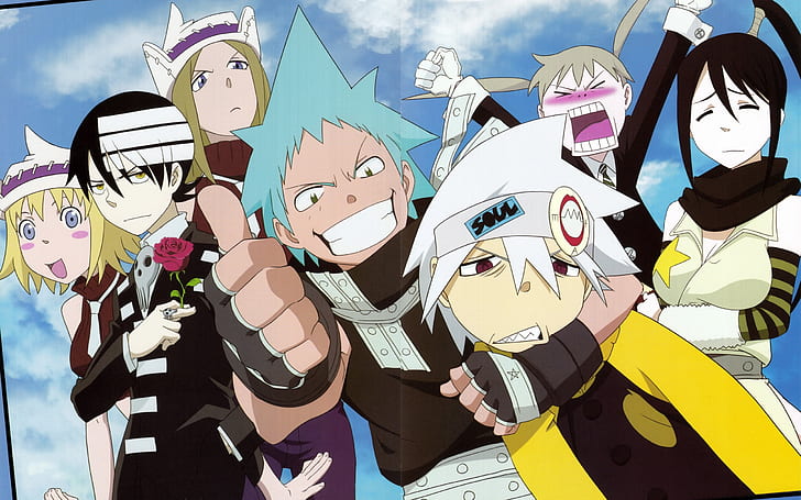 Soul Eater, anime, cartoon, soul eater characters, Soul, Eater, Anime, Cartoon, HD wallpaper