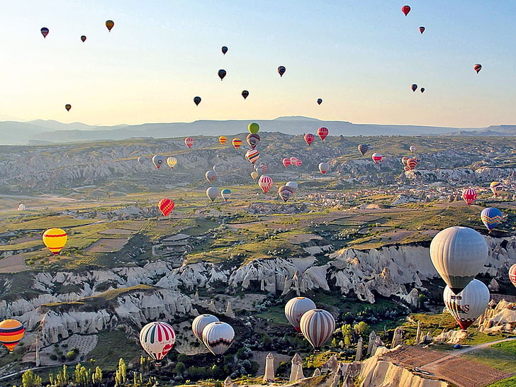 Heißluftballons, HD-Hintergrundbild