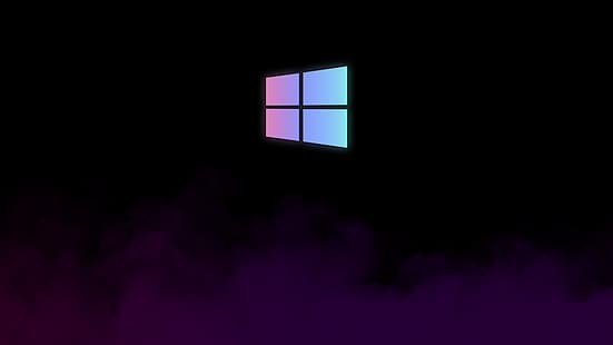 Windows 10, 4K, Logo, Schreibtisch, HD-Hintergrundbild HD wallpaper
