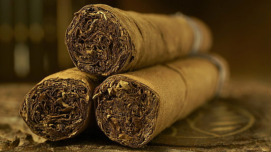 Bokeh, Zigarre, Zigarette, Zigarren, Rauch, Rauchen, Tabak, HD-Hintergrundbild HD wallpaper