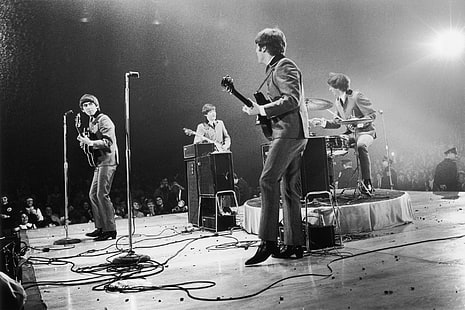 Banda (Música), The Beatles, George Harrison, John Lennon, Paul Mccartney, Ringo Starr, Fondo de pantalla HD HD wallpaper