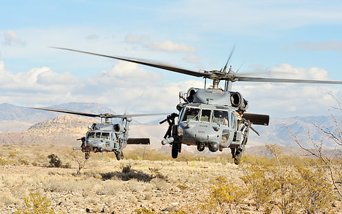 مروحيات ، جنود ، UH-60 ، بلاك هوك، خلفية HD HD wallpaper